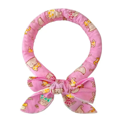 Pet Cooling Collar Bow Tie Dogs Cats Instant Cooling Neck Waring Reusable Instant Cooling Bandanas Dog Cooling Neck Wraps