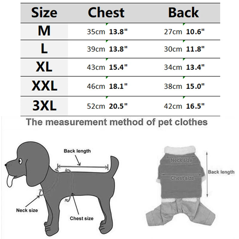 Overalls for Dogs Waterproof Winter Dog Jumpsuit Thick Fleece Cold Weather Jacket Coat Yorkie Chihuahua Small Medium Dog Clothes