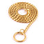 Copper Snake P Chain Dog Collar Small Puppy Large Dog Collar Necklace Choker Pet Training Supplies Slip Collar Gold Sliver Black