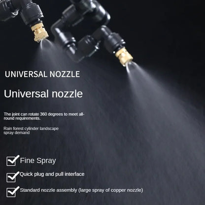 WiFi Control Intelligent Reptile Spray Humidifier Timer Automatic Mist Rainforest Timing Spray System Kit Irrigation Sprinkler
