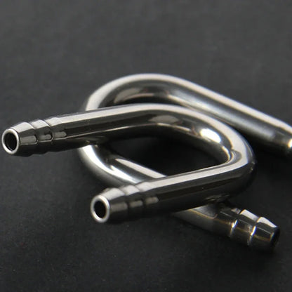 Stainless Steel Aquarium U Shape Tube Connector Air Splitter Valve Fish Tank Air Pump Flow Distributor Valve Tap Lever Control