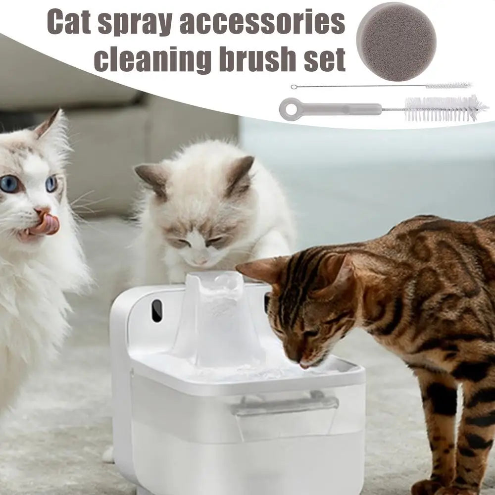 Pet Water Fountain Cleaning Brush Kit Cat Fountain Brush Cleaning Kit Cat Water Dispenser Scrub Brush Pet Fountains Cleaning Set