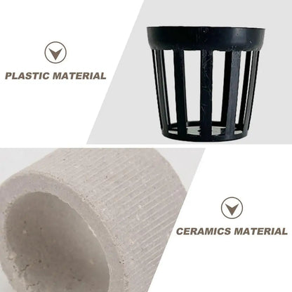 Aquarium Plant Weights Ceramic Water Plant Weights Pot Anti-Floating Aquarium Decoration Fish Tank Landscape Decoration