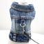 Spring Autumn Apparel Dog Jeans Jacket for Small Medium Dogs Cool Blue Pet Denim Hooded Coat Puppy Clothes Outfits
