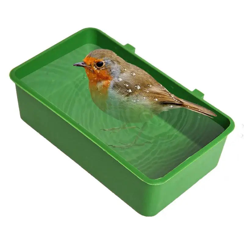 Bird Parrot Bathing Tub Bathtub Shower Box Hanging Cage Decor Small Animal Pet Bird Cleaning Tool Pet Bird Bathing Supplies