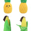Pet plush sound toy fruit vegetable dog cat educational toy supplies cactus corn eggplant