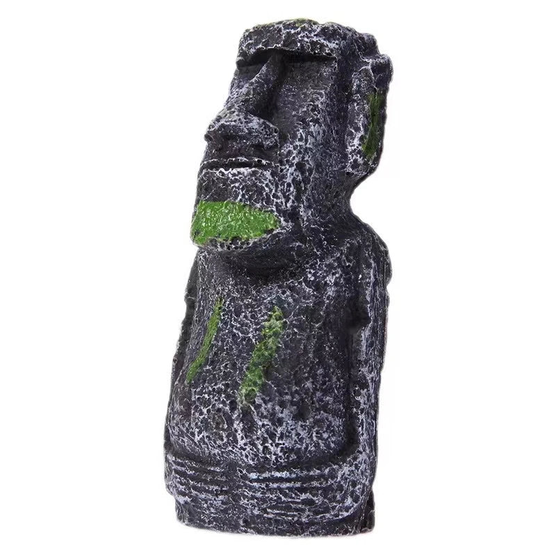1Pcs Resin Aquarium Decoration Fish Tank Ancient Antique Roman Statue Ornament Acuario Rocks for Aquarium Fish Decor Reptile Box