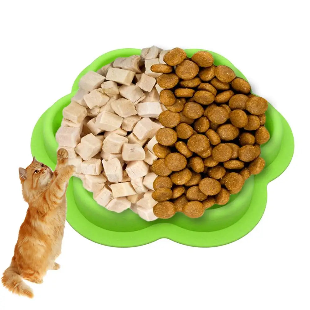 Cat Slow Feeder Non-Slip Slow Feeder Bowl Dog Bowls Food-Grade Silicone Bowls Dishes Pet Puppy Food  Feeding Dog Food Dispenser