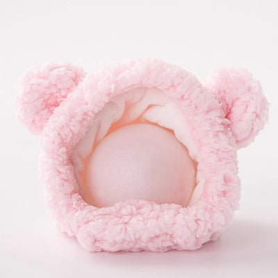 Soft Fluffy Pet Dog Hat Solid Pink Warm Hats For Cats Autumn Winter Bear Pet Head Accessories Cosplay Christmas Kitten Supplies