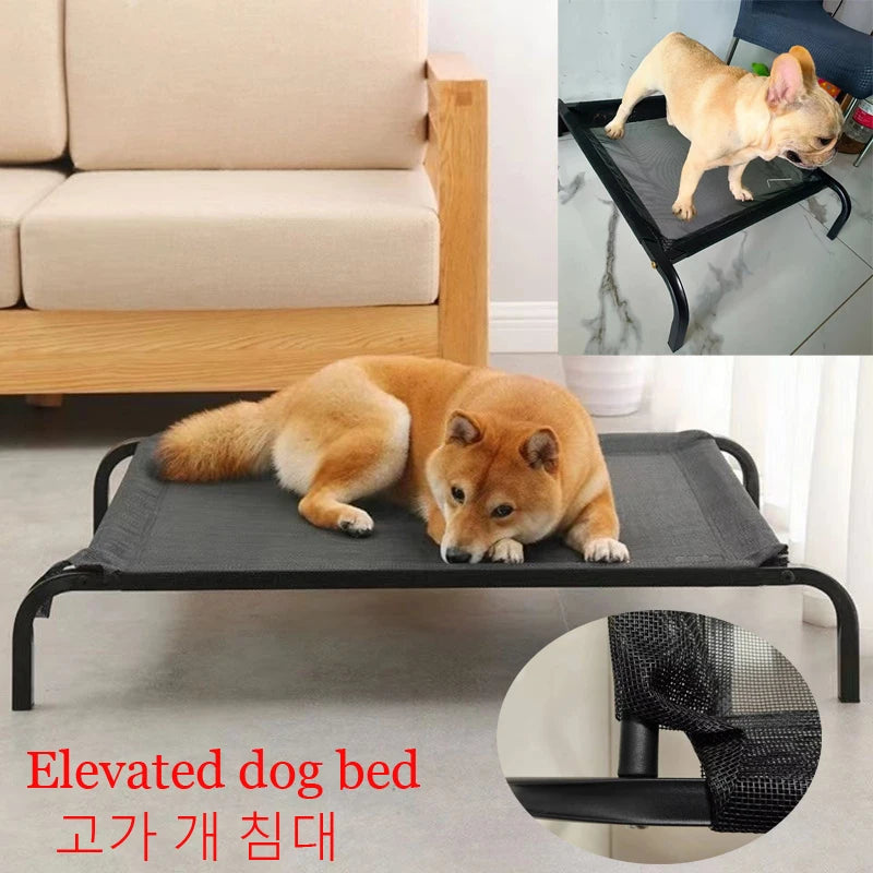 Elevated Bed For Dogs Folding Pet Camping Bed Cat Dog House Portable Removable Washable Cats Kennel Puppy Beds Dog Accessories