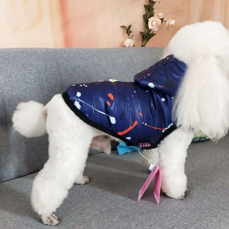 Pet Dog Winter Coat Clothes Warm Dog Jacket Puppy Outfit Dog Coat Chihuahua Hoodies For Small Medium Dogs Yorkshire Teddy Outfit