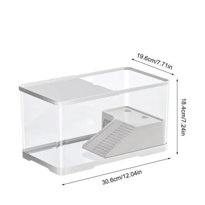 Turtle Tank Reptile Tank with Basking Platform Aquatic Tortoise Aquarium Reptile Habitat Tortoise Aquarium Habitat  Turtle Carry