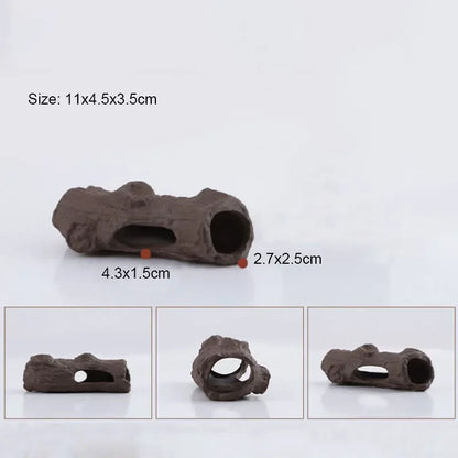 Ceramic House Fish Tank Aquarium Decoration Fish Shrimps Shelter House Pottery Scorpion House Canister Simulation Stone Ornament