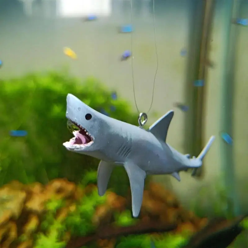 Fish Tank Floating Ornaments Aquarium Floating Aquascape Shark Figurine Decor Fish Tank Craft Undersea Animal Landscaping Decor