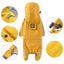 Dog Raincoat Waterproof Reflective Hooded Pet Rain Jacket 4 Legs Lightweight Rain Poncho Clothes for Small Medium and Large Dogs