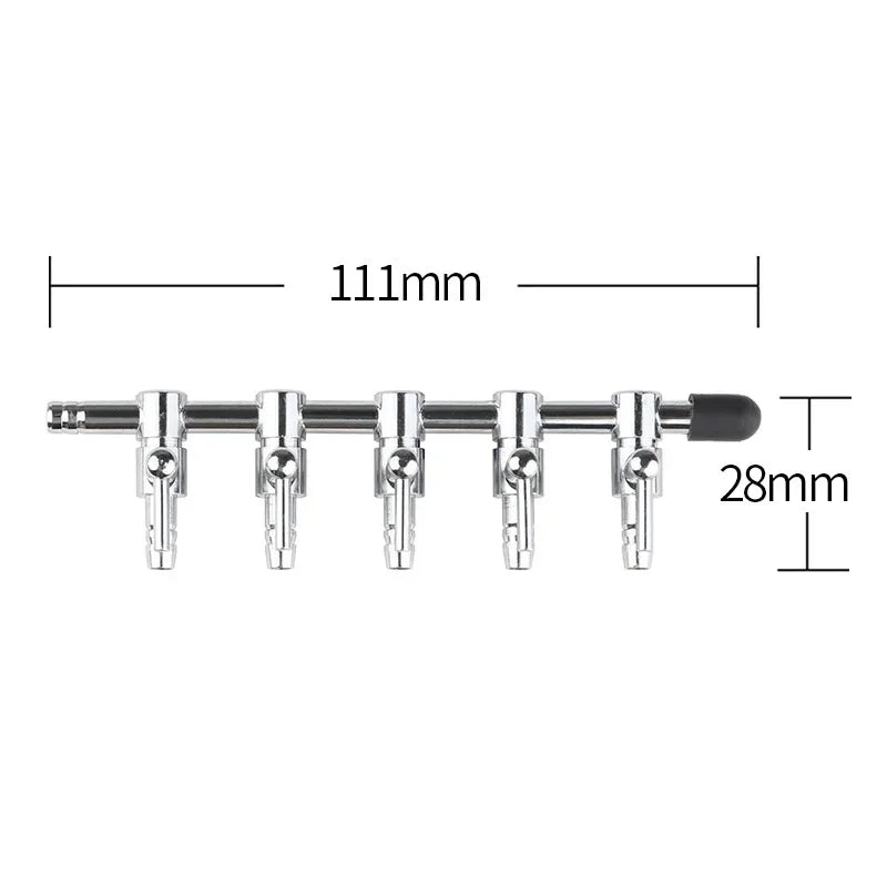 Aquarium 1-8 Way Air Splitter Valve Fish Tank Air Pump Flow Splitter Distributor Pump Valve Tap Lever Control Switch Valve