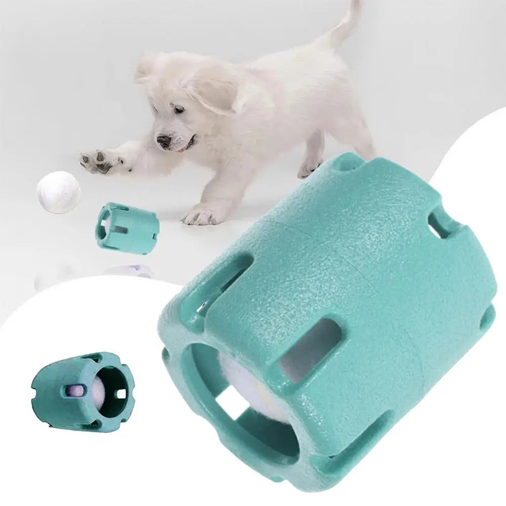 Dog Tennis Tumble Interactive Toy Pet Training Ball Rubber Heavy Duty Tennis Ball Cup Toy Puppy Chewing Dispensing self Play Toy