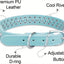 Dog Collar Leather Stylish and Durable Leash Medium Harness Dogs Backpack Collars Harnesses Wears Necklaces