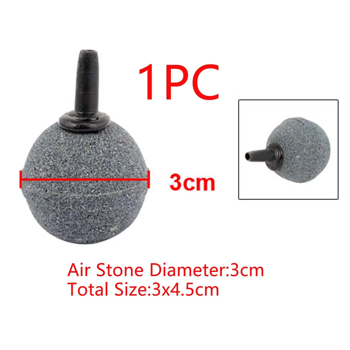 UXCELL Air Pump Sand Stone Set Aquarium Oxygen Parts Air Stone Bubble Fish Tank Aerator Ball Shaped Mineral Bubble Accessories