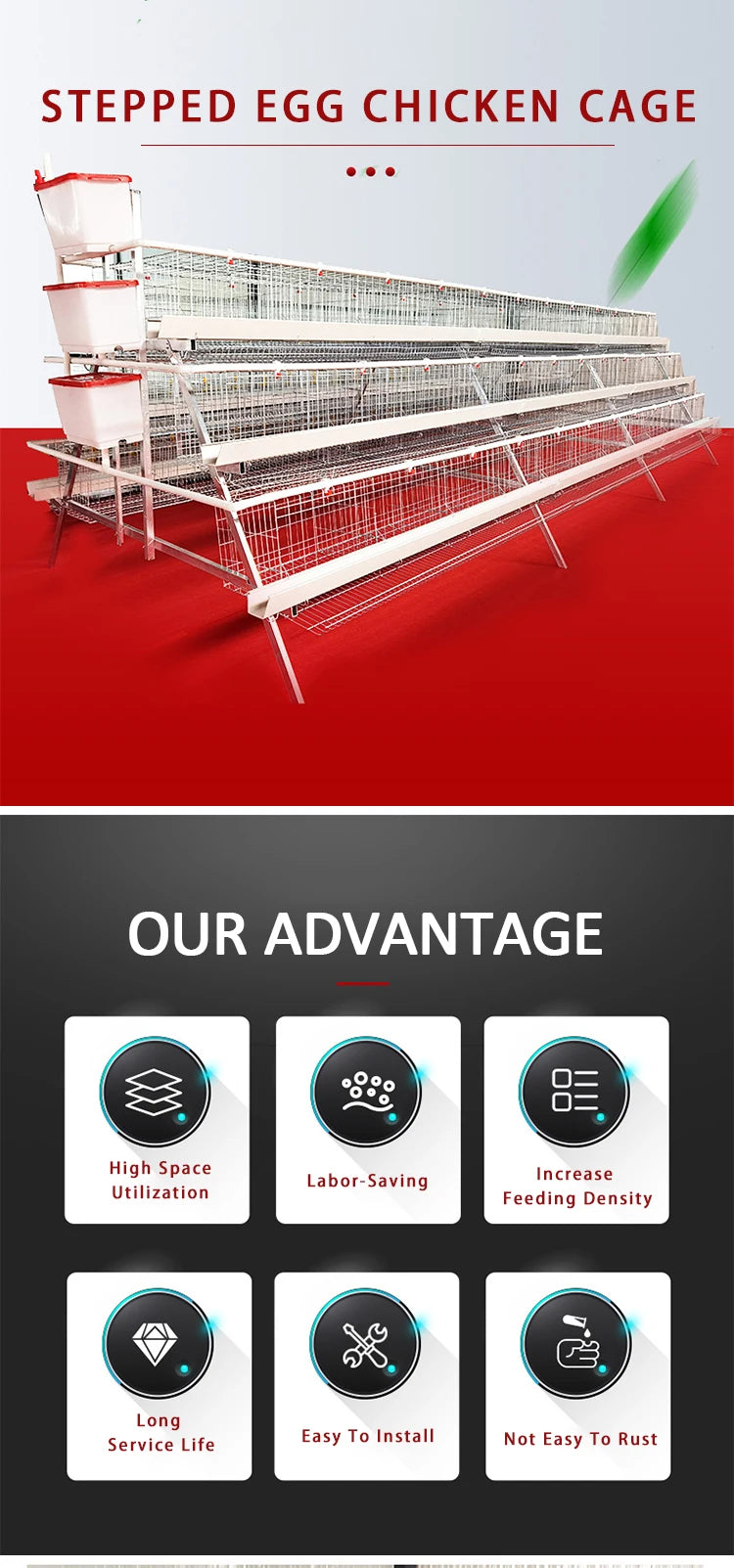 Factory price high quality Hens Chicken Layer Cage Poultry farm equipment
