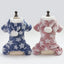 Soft Dog Pajamas Pjs Small Dogs Sweater Warm Doggy Winter Clothes Puppy Jumpsuit Flannel Onesie for Chihuahua Pet Cat Clothing