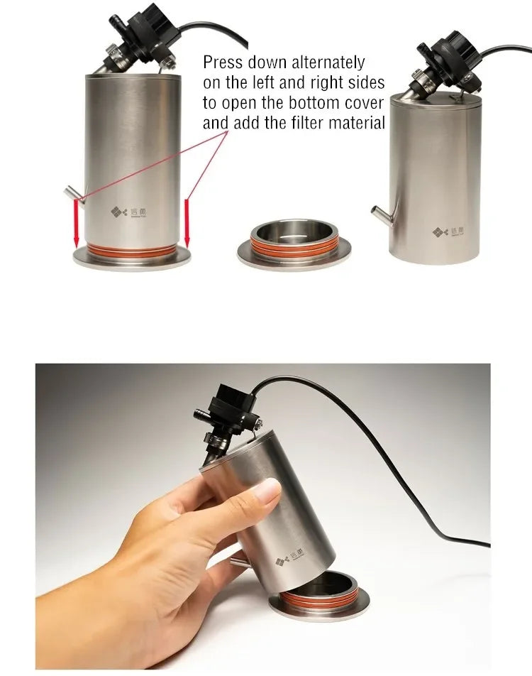 Aquarium Stainless Steel External Canister Filters Top Filter External Canister with Pump ADA Style Filter Bucket Barrel filtro