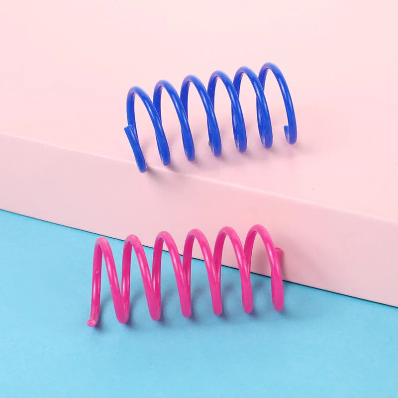 Pet Cat Self-hey Toy Colored Spring Jumping Funny Cat  Tumblers Toy Cat Supplies Pet Products for Cats Cat Toys Interactive