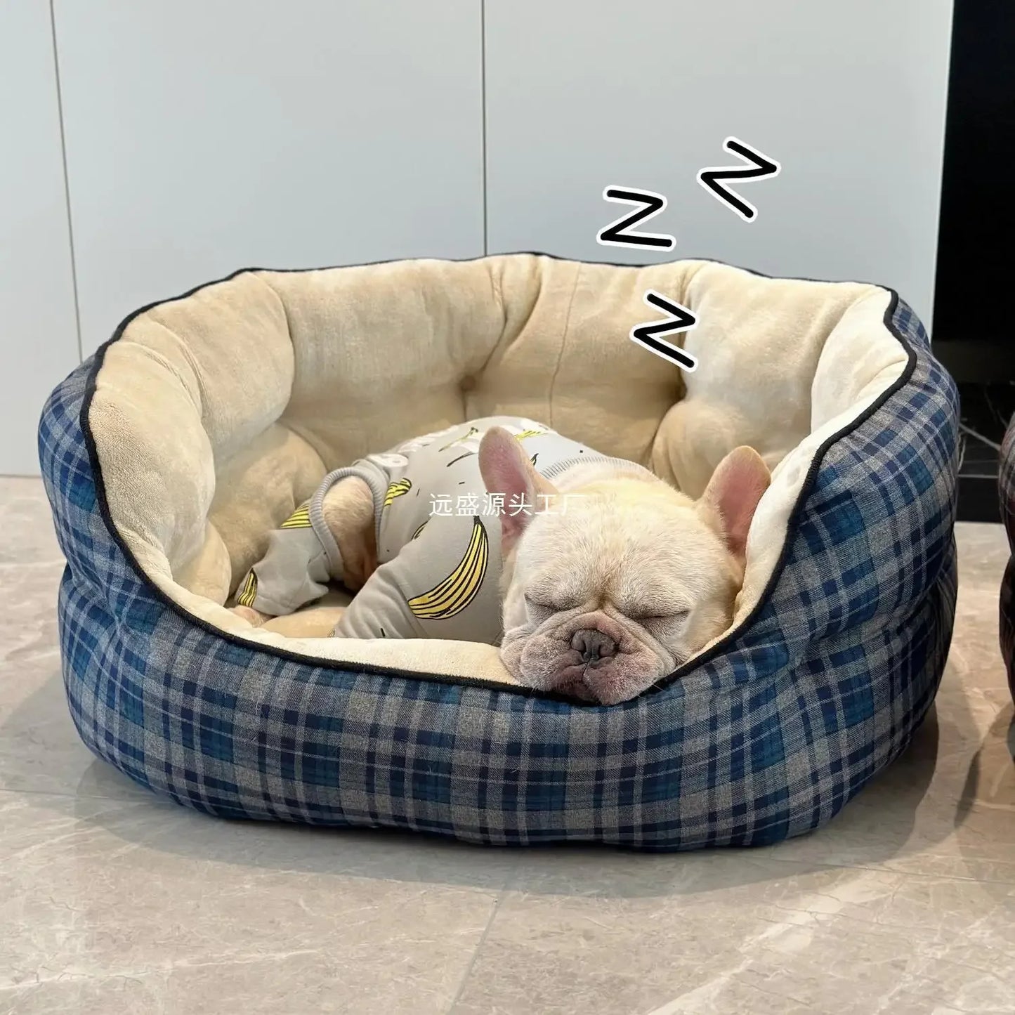 Kennel deep sleep high backrest small and medium sized teddy fight warm thickened autumn and winter new kennel cat litter dog