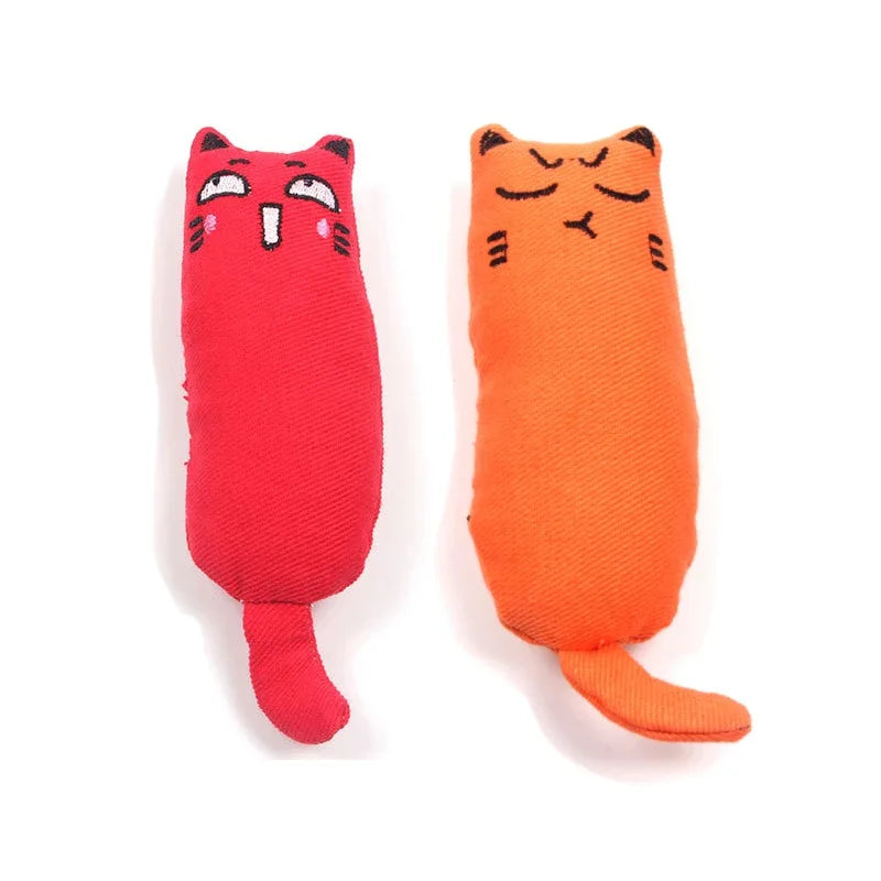 Rustle Sound Catnip Toy Cats Products for Pets Cute Cat Toys for Kitten Teeth Grinding Cat Plush Thumb Pillow Pet Accessories