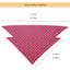 Floral Cotton Pet Collar for Kitten Double Layered Dog Harness Accessories Luxury Designer Outdoor Plaid Triangle Neck Collar