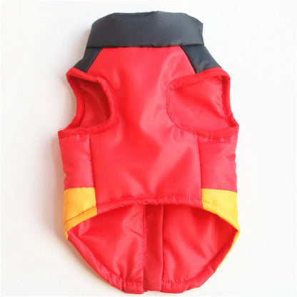 Windproof Pet Vest Jacket Winter Warm Big Dog Clothes Puppy Harness Clothing Funny Printed Coat for Small Medium Dogs Cats XS-XL