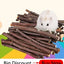 Natural Straw Rope Carrot Hamster Molar Chew toy Small Pets Toys For Hamster Rabbit Grinding Groducts Gnaw Toy Supplies