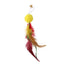 Funny Cat Stick Toy Furry Feather with Bell Cat Stick Toy Kitten Playing Pet Accessories Worm on A String Cat Toys Interactive