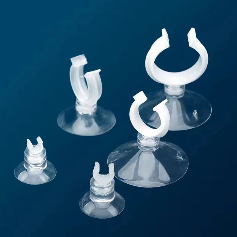 5pcs/10pcs Aquarium Suction Cup Air Tube Holder Sucker for Fish Tank Pump Oxygen Air Tube Fixing Clip  Aquarium Accessories