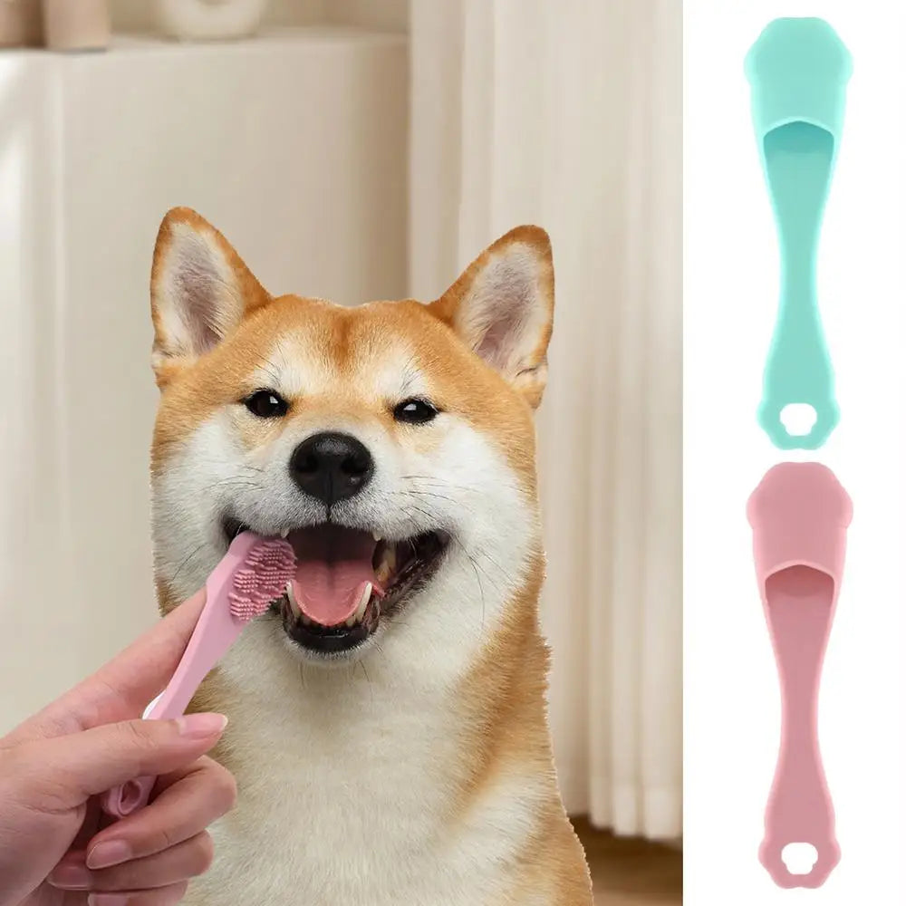 Finger Toothbrush For Dogs Cat Finger Tooth Brushes Dog Teeth Cleaning Food Grade Silicone Pet Cleaning Tools