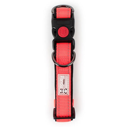 Adjustable Dog Collar Comfortable Soft Foam Padded Reflective Nylon Dog Collar with Double D Rings for Small Medium Large Dogs