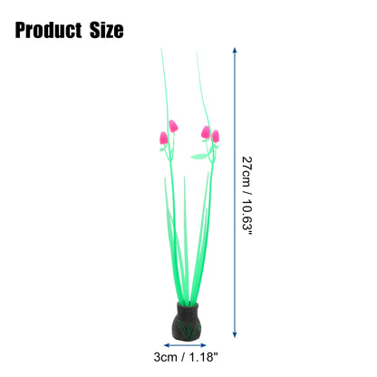 UXCELL Silicone Luminous Plants Glowing Simulation Coral Aquarium Artificial Fluorescence Deco Ornament Fish Tank Accessories