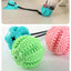 Interactive Suction Cup Dog Toy with Sound and Treat Dispensing - Durable Rubber Ball for Training and Tug-of-War Fun