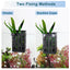 UXCELL Fish Tank Water Plant Holder Aquarium Plant Holder Aquatic Plant Cups Emersed Plastic Pot with Hooks Suction Cups