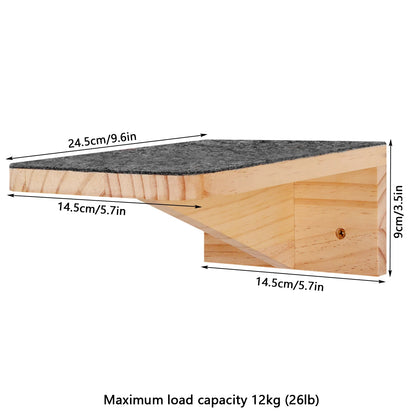 1 Piece Wall Mounted Cat Hammock Cat Jumping Platform for Rest with Scratching Post for Climbing and Grinding Claws Cat Supplies