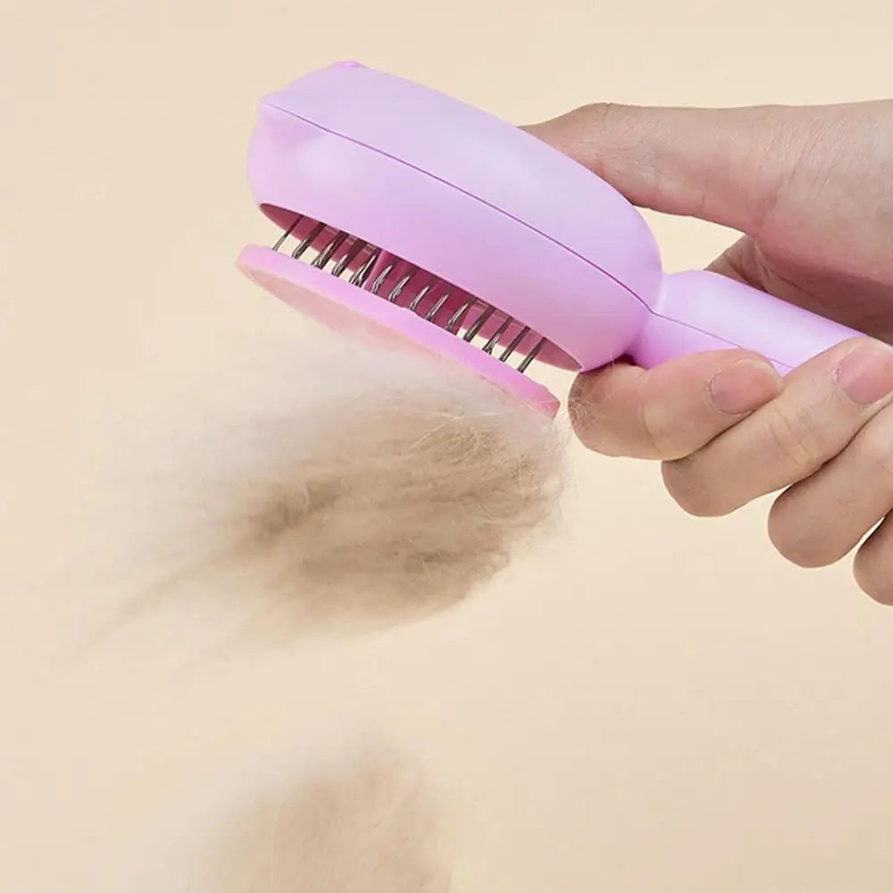 Cat Brush For Shedding Self-Cleaning Slicker Pets Grooming Tool With Release Button Shedding And Dematting Undercoat Rake Comb