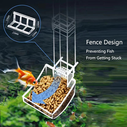 Highly Transparent Acrylic Aquarium Feeder Tube Dish Transparent Fish Tank Shrimp Snail Shrimp Food Feeding Bowl Accessories