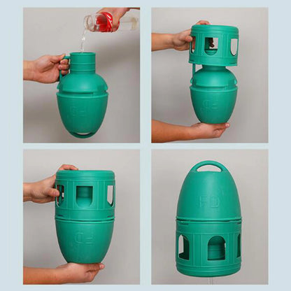 Bird Water Drinker Pigeon Water Dispenser Feeder Bird Cage Accessories Large Capacity Bird Cage Accessories with Hanging Handle
