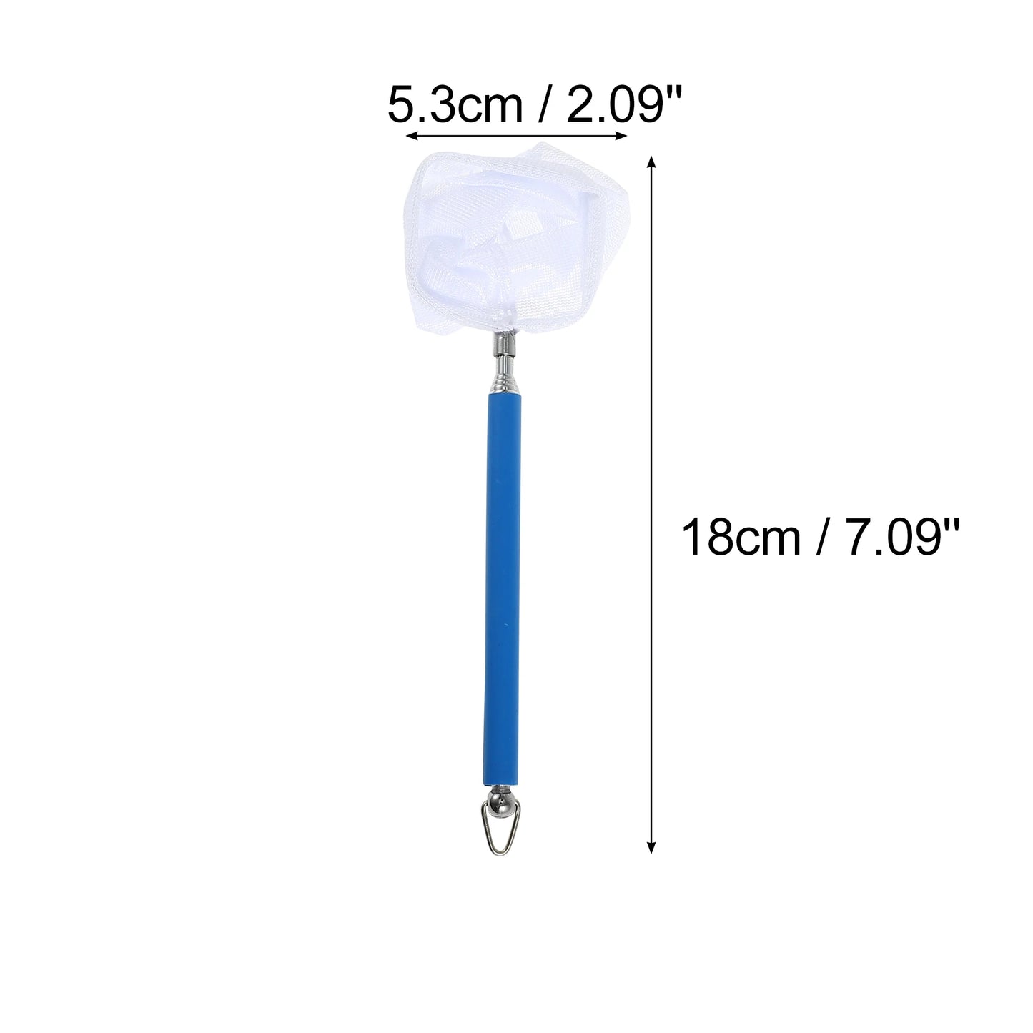 UXCELL Aquarium Fish Net Fishing Fine Net Mini and Shrimp Easy Grip Extendable Stainless Steel Handle Fish Tank Accessories