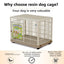 Alice Resin Dog Cage with Toilet Dog Fence Cat Cage Household Dog Cage Medium Size Indoor  Large