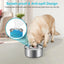 1L/3L/5.6L Stainless Steel Dog Floating Bowl, No Spill Anti-Splash Dog Water Dispenser, Non-Slip Dog Cat Pet Water Feeder Bowl