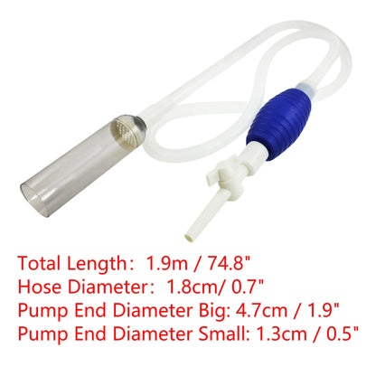UXCELL Aquarium Water Change Kit Fish Tank Siphon Long Hose Parts Vacuum Cleaner Water Pump Gravel Filter Tools Accessories Set