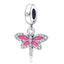 Fit Pandora 925 Original Bracelet 925 Silver Plate Flower Bird Series Charms Beads For Women Fashion DIY Jewelry Gifts Making