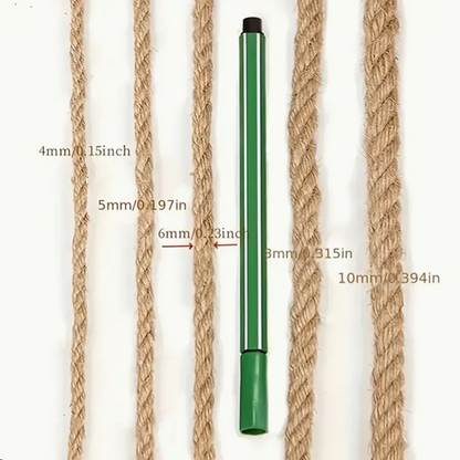 4mm/6mm/8mm /10mm Natural Sisal Rope Cat Scratcher Rope Tree Scratching DIY Toy Scratching Post Cat Paw Claw Furniture Protector