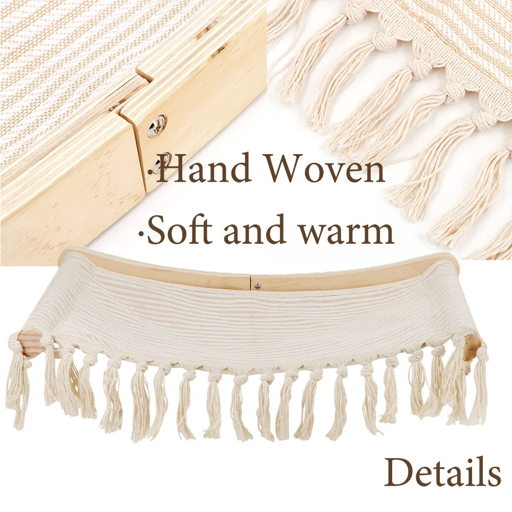 Wall Mounted Cat Climbing Shelves For Cats Hammock With Tassels 2025 New Detachable Hand Woven for Kitten and Cat Sleep & Climb